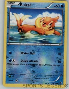 2014 pokemon Flashfire reverse holo Buizel 28/106