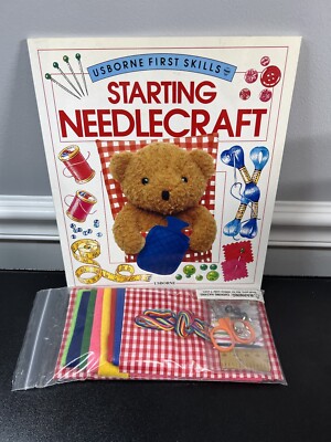 Usborne First Skills - Starting Needlecraft w/Teddy Bear Sleeping Bag Kit