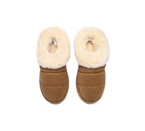 UGG EVERAUU® UGG Slippers Women SheepskinWool Ankle Platform Ulrika - Picture 9 of 26