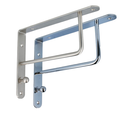 Wandkonsole Stahl Garderobenkonsole 250x195mm Regalstütze Kleiderbügelhalter
