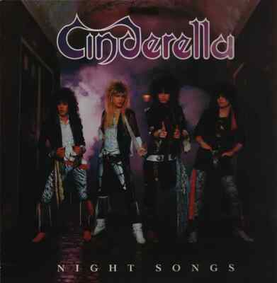 Cinderella Night Songs + INSERT JAPAN NEAR MINT Mercury Vinyl LP