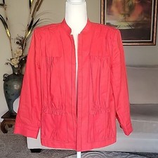 Chico's Women's Linen Jacket Size 2/L