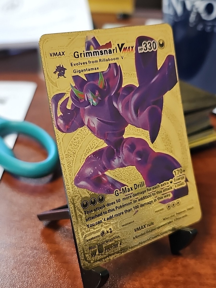 Grimmsnarl VMAX ポケモンカード　GOLD Pokemon Grimmsnarl VMAX 330HP Gold Foil Card 115/189 NM | eBay