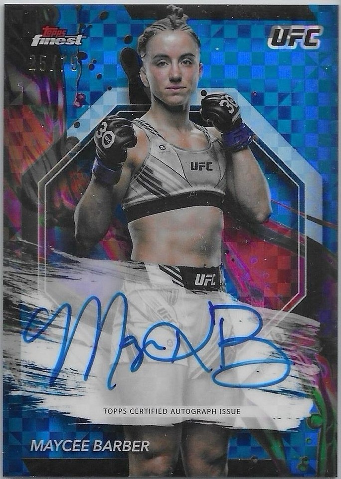 2024 Topps Finest UFC - Maycee Barber #FA-MEB - 1 of 1