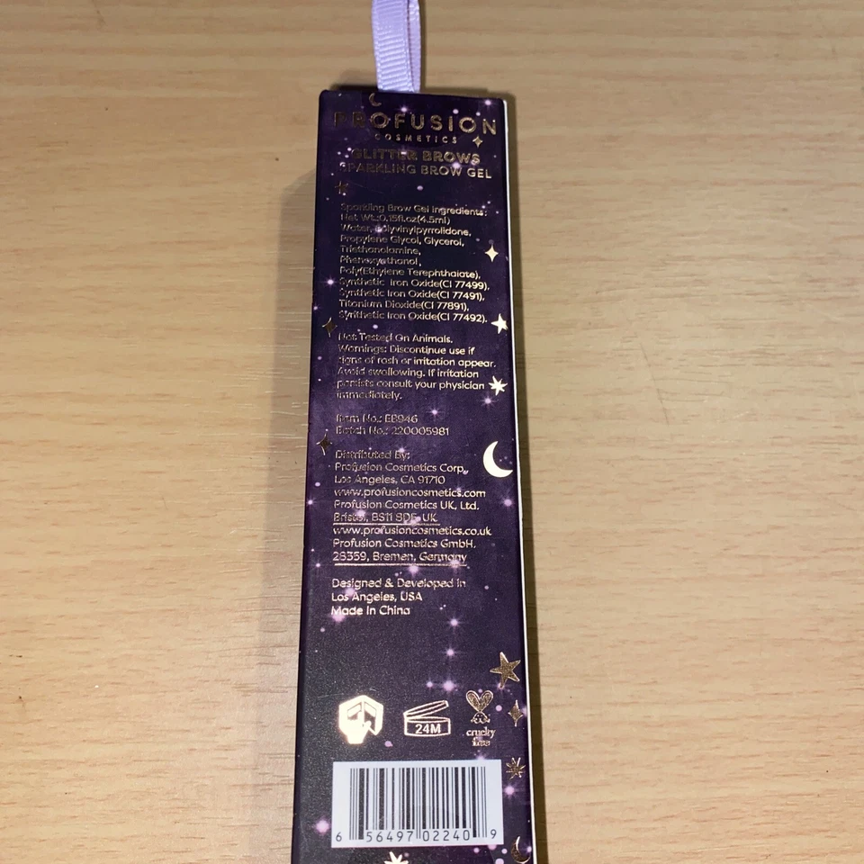 Profusion Cosmetics Glitter Brows Sparkling Brow Gel.15fl.oz new in box - Image 3 of 4