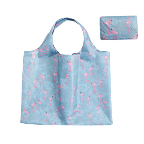  1 Pc Eco-friendly Bag Polyester 2-in-1 Foldable Shopping Bag Reusable Machine - Afbeelding 1 van 12