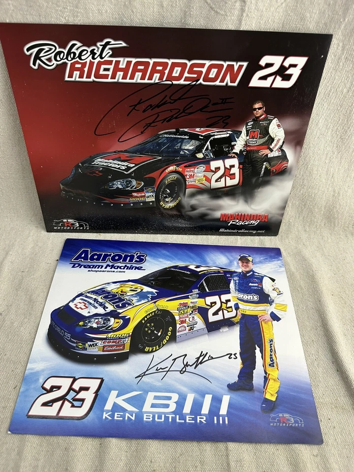 LOTE DE 16 TARJETAS NASCAR HERO firmadas/autografiadas por conductores Foto 4 de 4