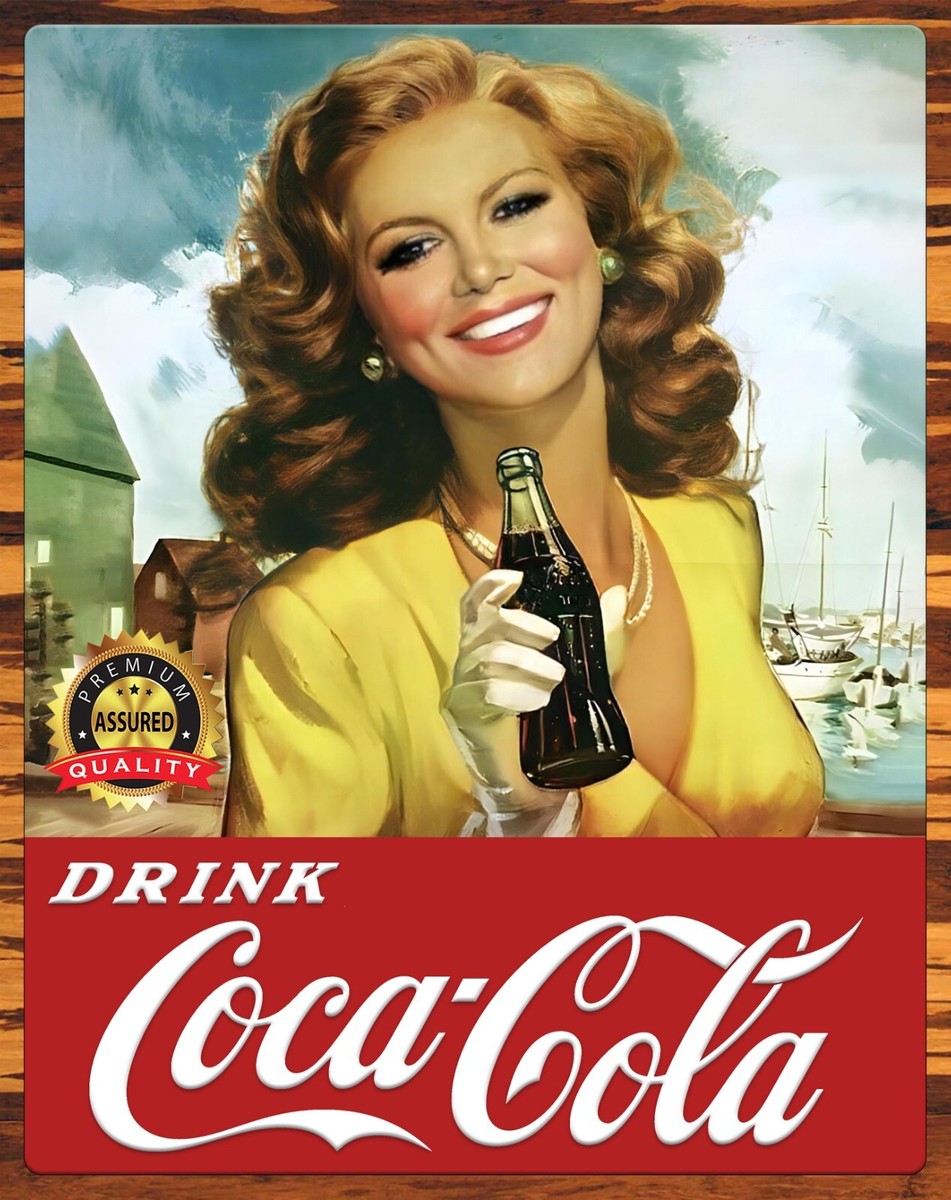 Drink Coca-Cola - Coke - Restored - 1950s - Metal Sign 11 x 14 | eBay