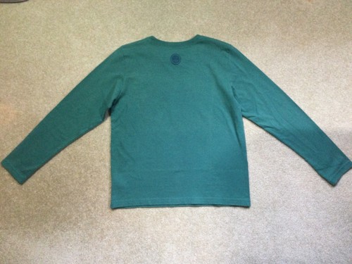 NWT Life is Good Boys Kids L 10 12 L/S Snowman Dog Rocket Green Shirt Tee Top - Picture 4 of 4