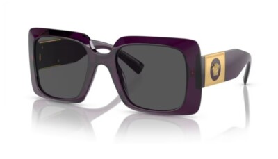 Versace Dark Purple Women\'s Sunglasses NWT Versace 0VE4452 541987 Purple/ Dark Grey Soft Square  main image 2