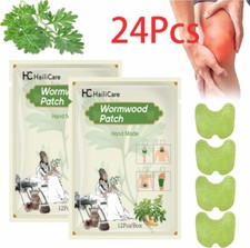 24Pcs 100 Natural Herbal Knee Patch Joint Pain Relief Neck/Waist Patches Pads
