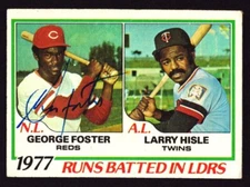 GEORGE FOSTER 1978 TOPPS #203 RBI LL AUTOGRAPH AUTO SIGNED REDS METS GIANTS