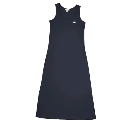 Basic Equipment Ribbed Maxi Dress M Blue USA Sleeveless American Flag  Americana | eBay