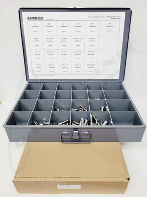 420 Piece McMaster-Carr 18-8 Stainless Steel Hex Head Screw Assortment 91370A113