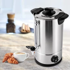 Electric Kettle Hot Water Boiler 10L/ 2.64gal Stainless Steel Tea Urn Coffee