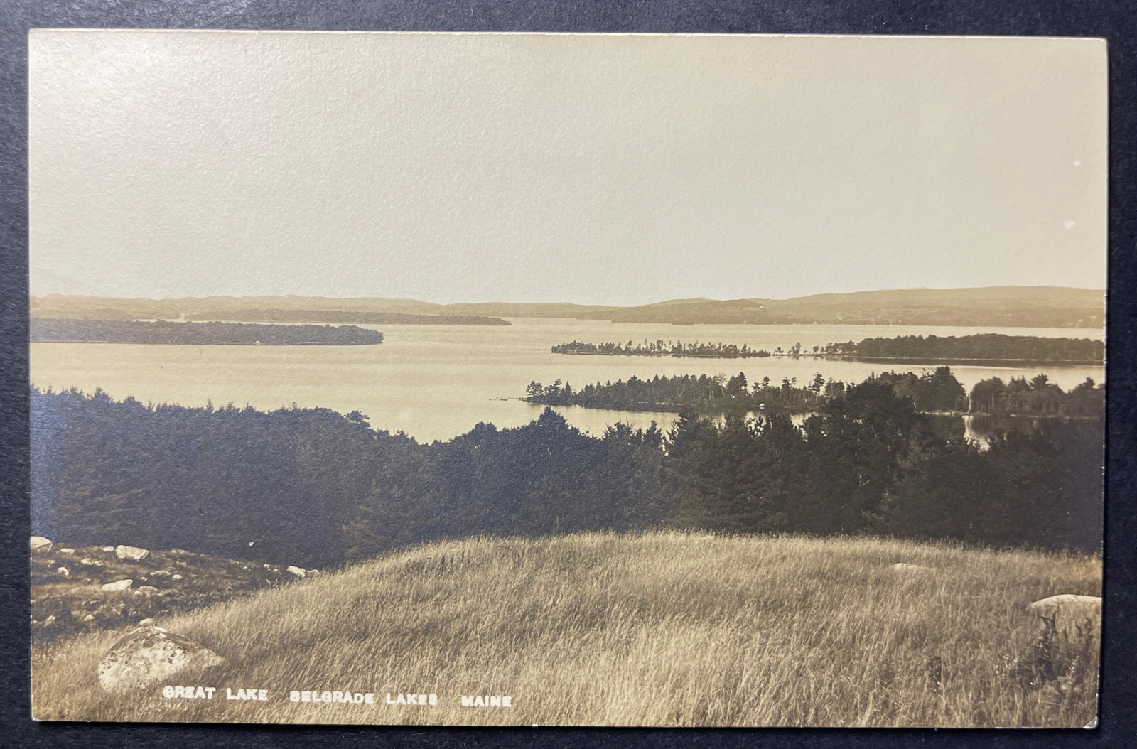 Great Lake Belgrade Lakes Maine RPPC eBay