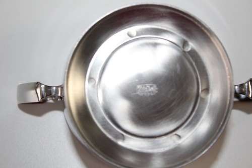 VINTAGE POLISHED STAINLESS STEEL OLDE HALL SUGAR BOWLs (set of 2) - Picture 5 of 14