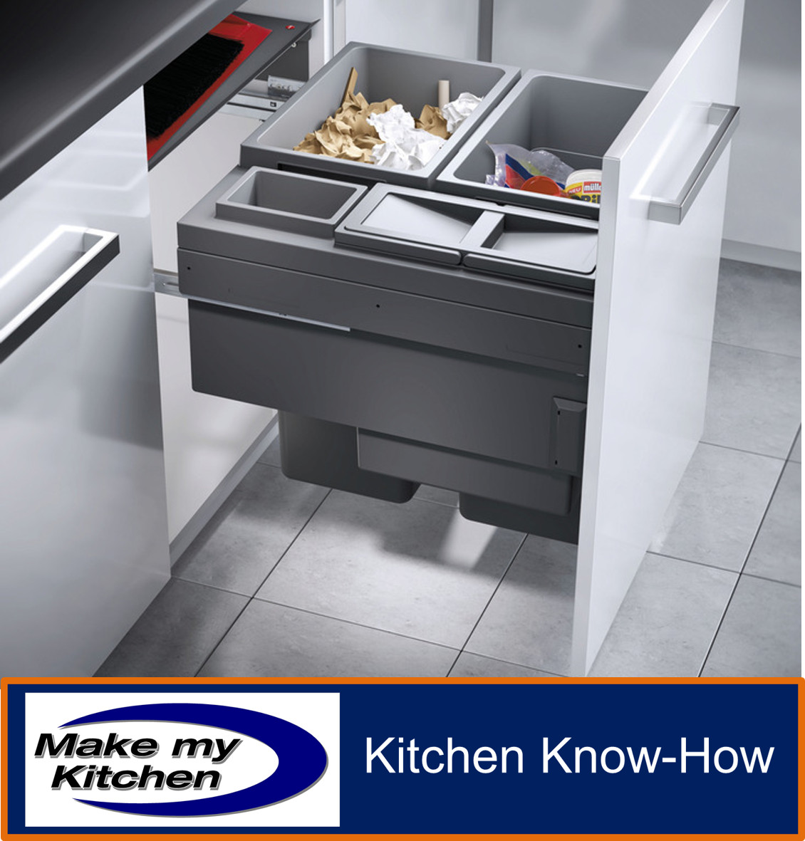 Hafele Waste Bin PullOut Hailo Euro Cargo 60 Advance, 49 OFF