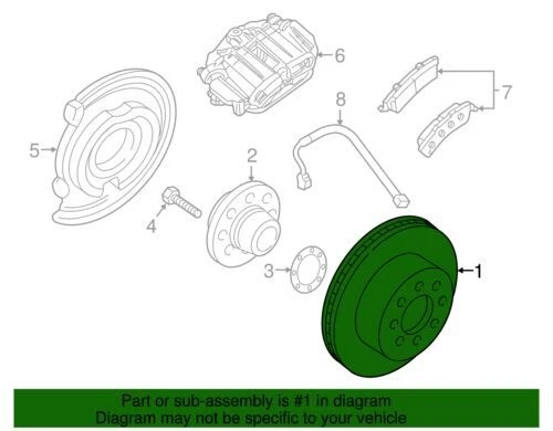 Rotor de freno de disco trasero genuino GM 1999-2016 Chevrolet GMC Express Savana 15712803 Foto 3 de 3