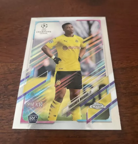 2021 Topps Chrome Steve Aoki UEFA Champions  RC Rookie Youssoufa Moukoko  #55