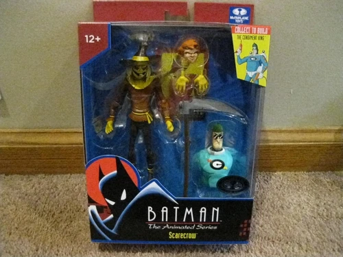 mcfarlane batman animated series scarecrow platinum mt in box 7 inch
