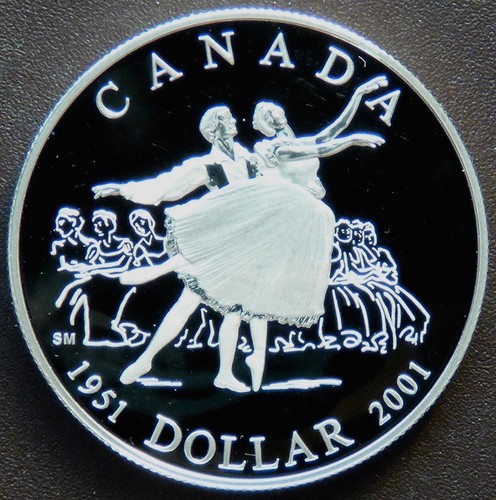 Canada Dollar 2001 50th Anniversary of the National Ballet of Canada #185114 - Picture 1 of 5