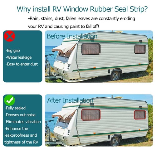RV Window Seal Windshield Weather Stripping for Automotive Boat Truck and Van... - Picture 3 of 6