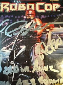 Signed Robocop Nintendo NES GAME Peter Weller USA NTSC Format Official JSA