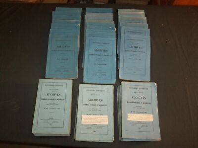 1864-1869 ARCHIVES DES SCIENCES PHYSIQUES ET NATURELLES - LOT OF 59 - WR 1045B