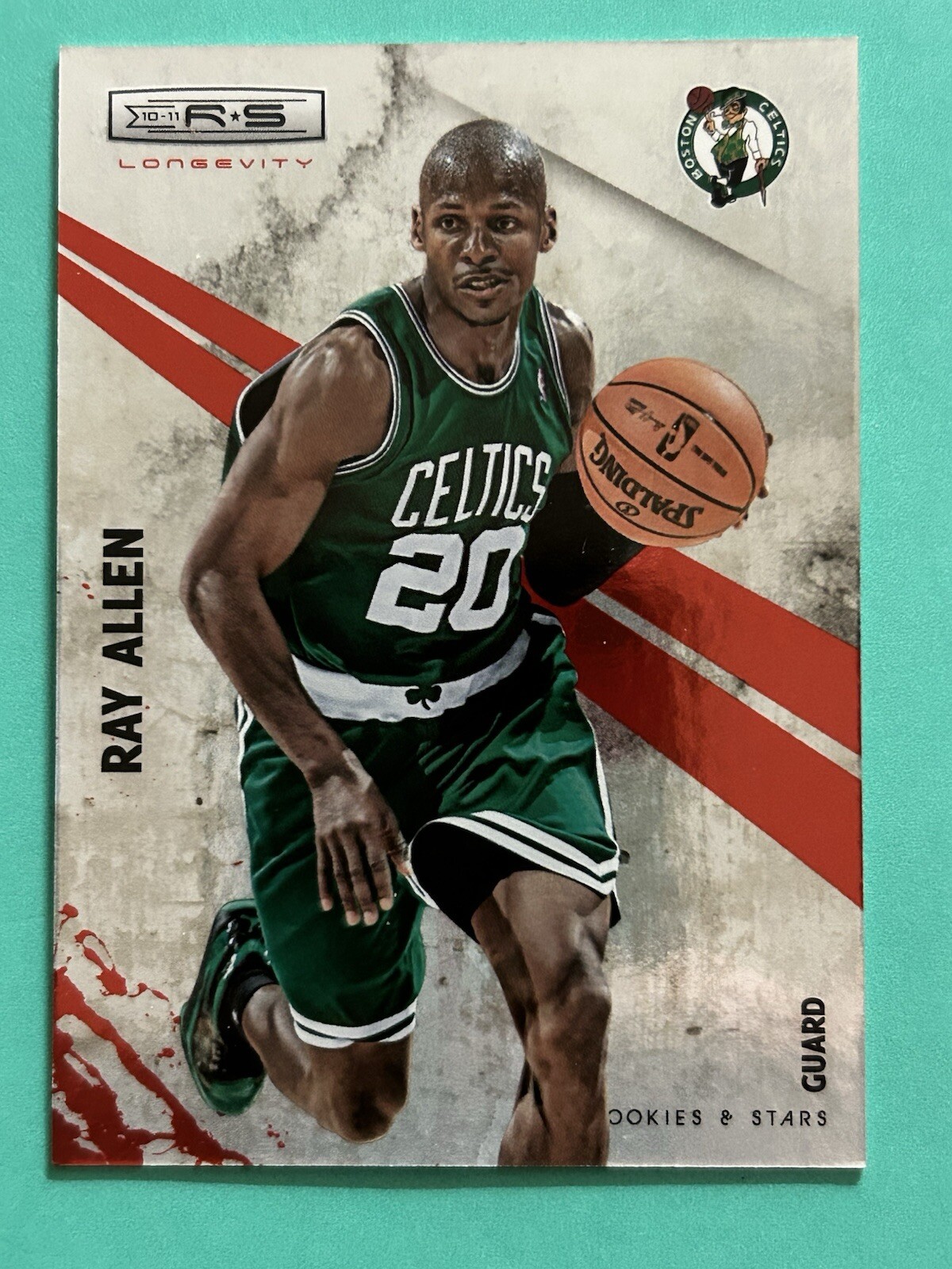 Ray Allen 2010 Panini Rookies & Stars Longevity Ruby Insert #’d 236/250 Celtics