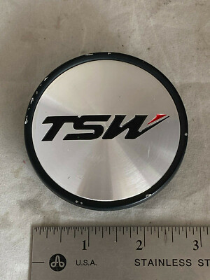 TSW Wheels Machined Black Edge Wheel Rim Hub Cover Center Cap C-F82