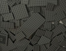 Lot of 10 Random Dark Gray Lego Baseplates 4X...