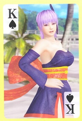 Ayane Dead or Alive Xtreme 3 Playing Card Game Koei Tecmo Japanese Spade K