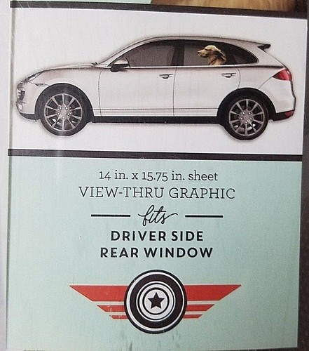 JOY RIDERS CAR WINDOW JR WINDOW CLING GOLDEN DOG 14 X 15.75 IN SHEET NIP - Picture 4 of 11