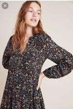New Maeve by Anthropologie Long Sleeve Floral Dress Size M