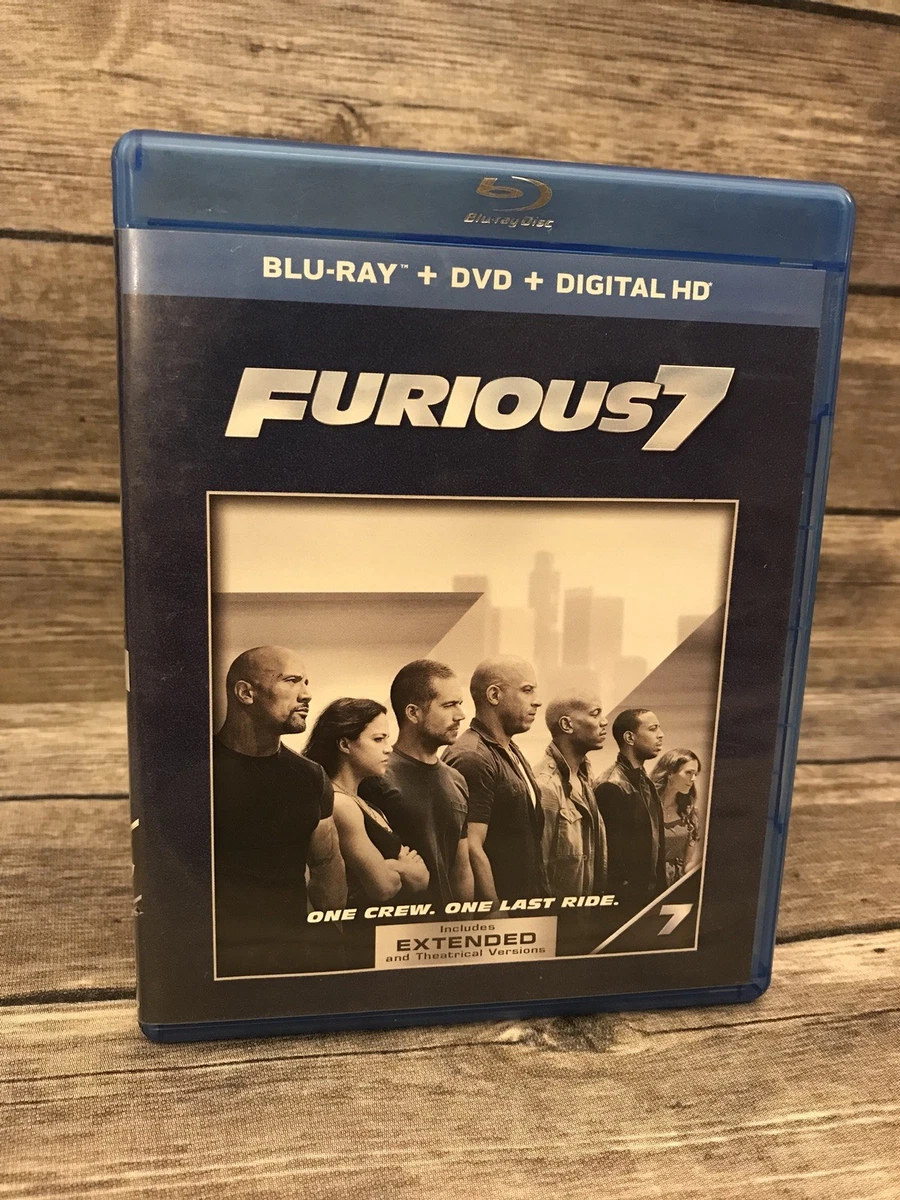 Furious 7 Blu-Ray Disc Only *No DVD, 2015 (*No Digital Code) Vin.