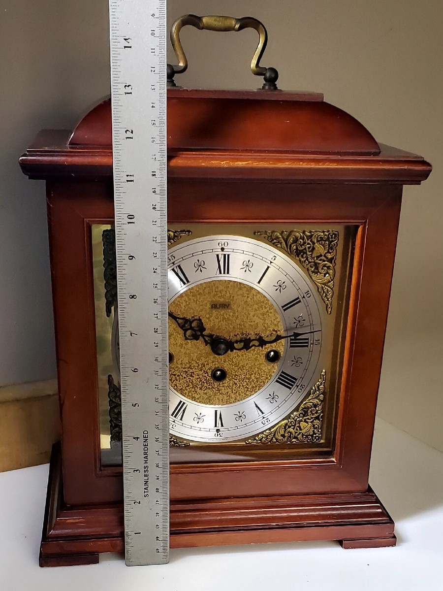 Vtg. ALFRY Mantle Clock West Germany EMIL SCHMECKENBECHER 2 Jewels