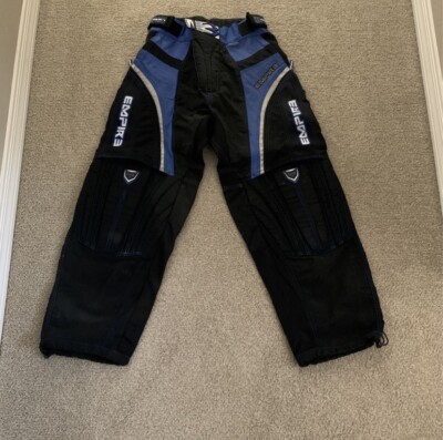 Pantalon Paintball Empire Camouflage Bleu – Taille XS Vintage 24-28 – Rembourré Baggy