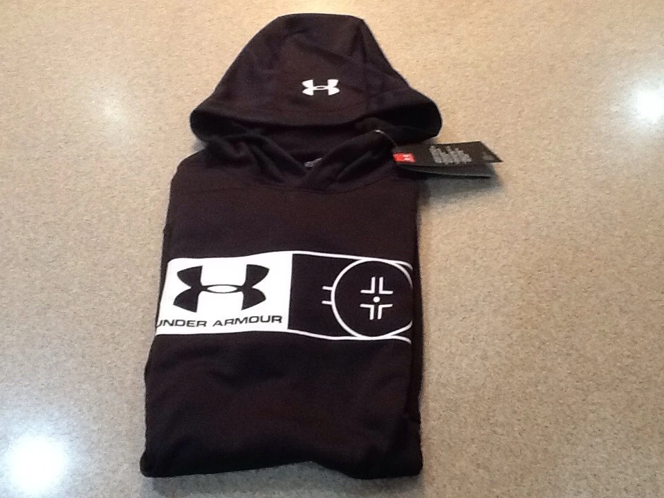 Moletom com capuz Under Armour hóquei JUVENTUDE grande PRETO****VENDA*****20% de desconto***** - Imagem 2 de 4