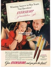1945 Eversharp Pen Pencil Presentation Set Christmas USN Officer VINTAGE AD