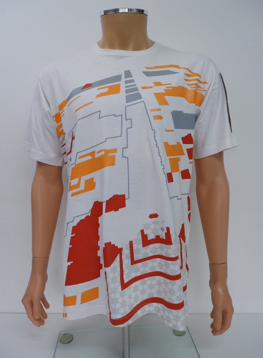 Maharishi MHI Y2K Mens T-Shirt Size S Small White Short Sleeve Top 
