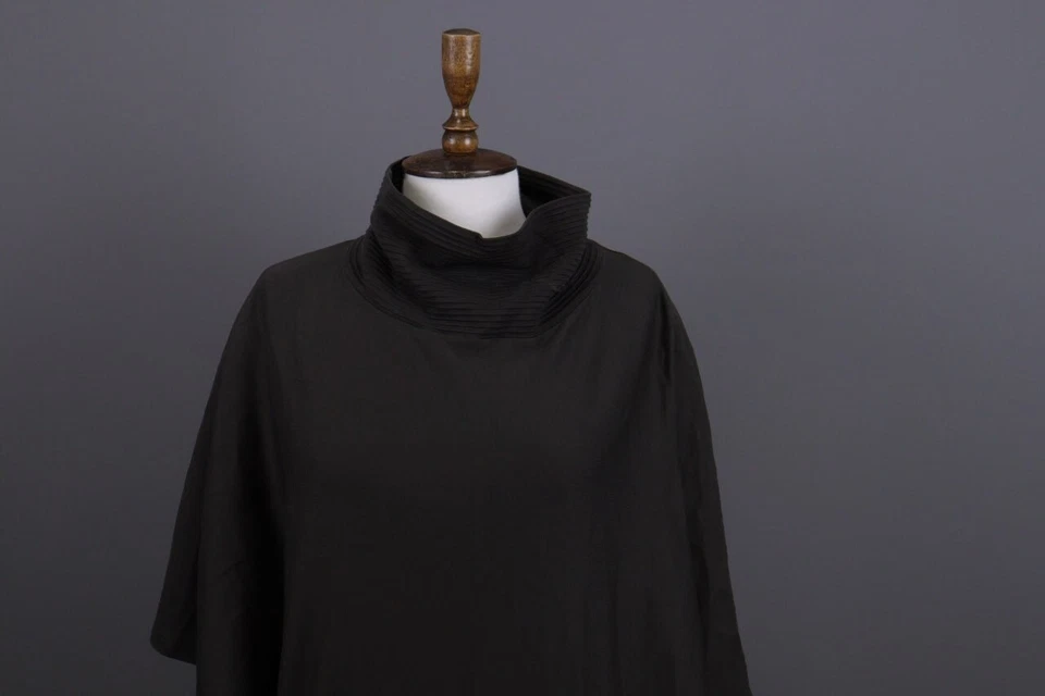 Vestido Suéter ROBERTO CAVALLI Marrón Cuello Simulado Lagenlook Manga 3/4 Talla 16/XL Foto 2 de 4