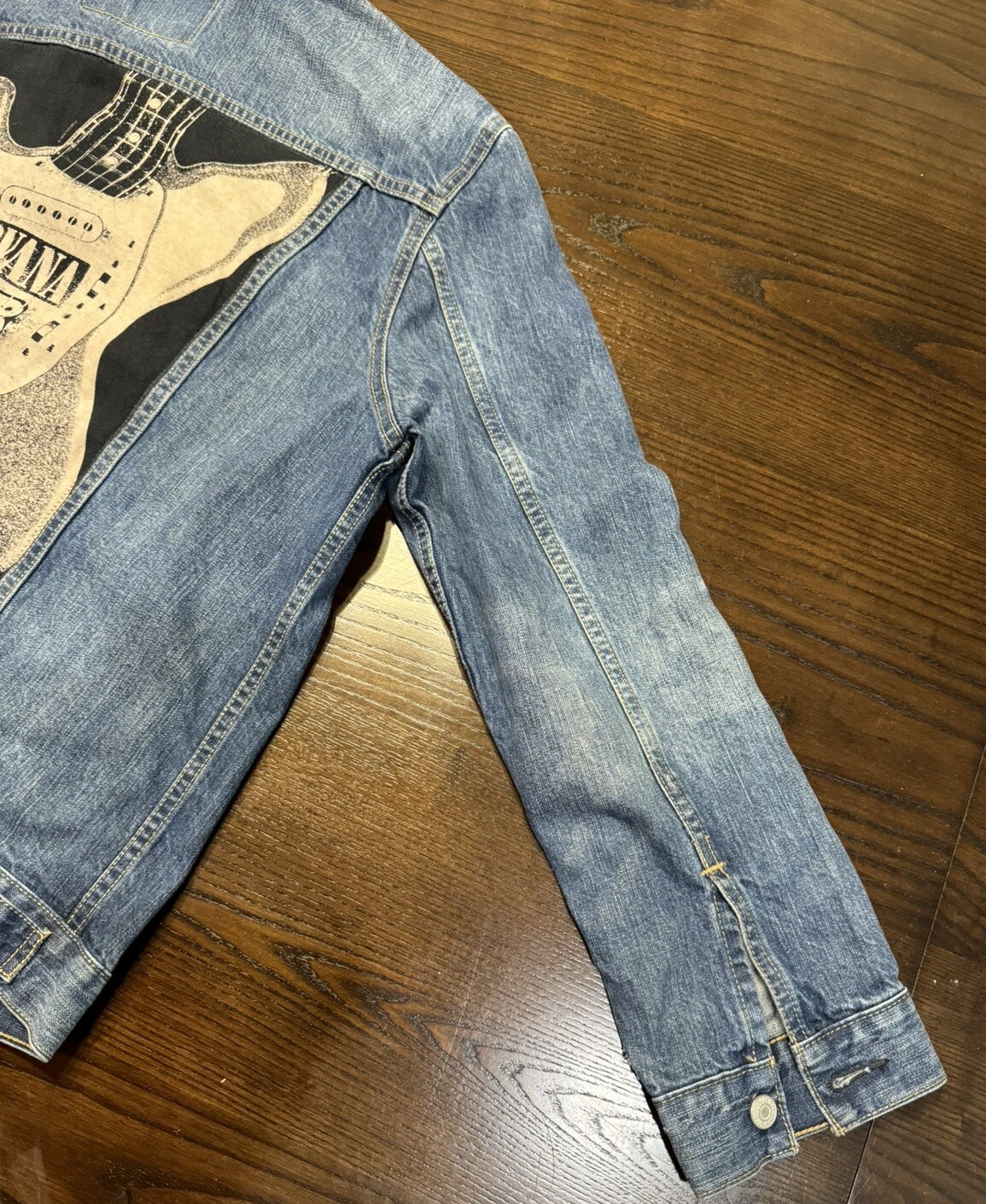 BALENCIAGA GIACCA CAMIONISTA VINTAGE LEVI'S PERSONALIZZATA NIRVANA KURT COBAIN DA UOMO TAGLIA GRANDE RARA!!!!