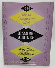 Moss Empires Ltd Diamond Jubilee Sixty years of showbusiness Programme 1959 UK ⭐