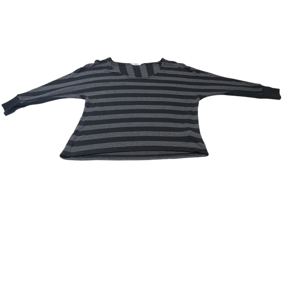 Suéter Three Dots Para Mujer X Camisa Pequeña Gran Tamaño Rayas Manga Larga Prenda para el torso Informal Foto 3 de 4