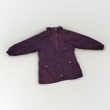 VTG 90  s Pacific Trail Jacket Kids Small 7-8 Green Purple Windbreaker Outdoor