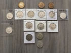 16 KENNEDY HALF DOLLARS LOT ** 40% SILVER  ** 1965 - 1970 D** All dates!!!