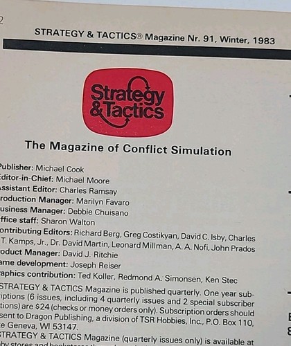 1982 Strategy & Tactics #91 RDF Rapid Development Force NEW COMPLETE UNPUNCHED - Picture 3 of 5