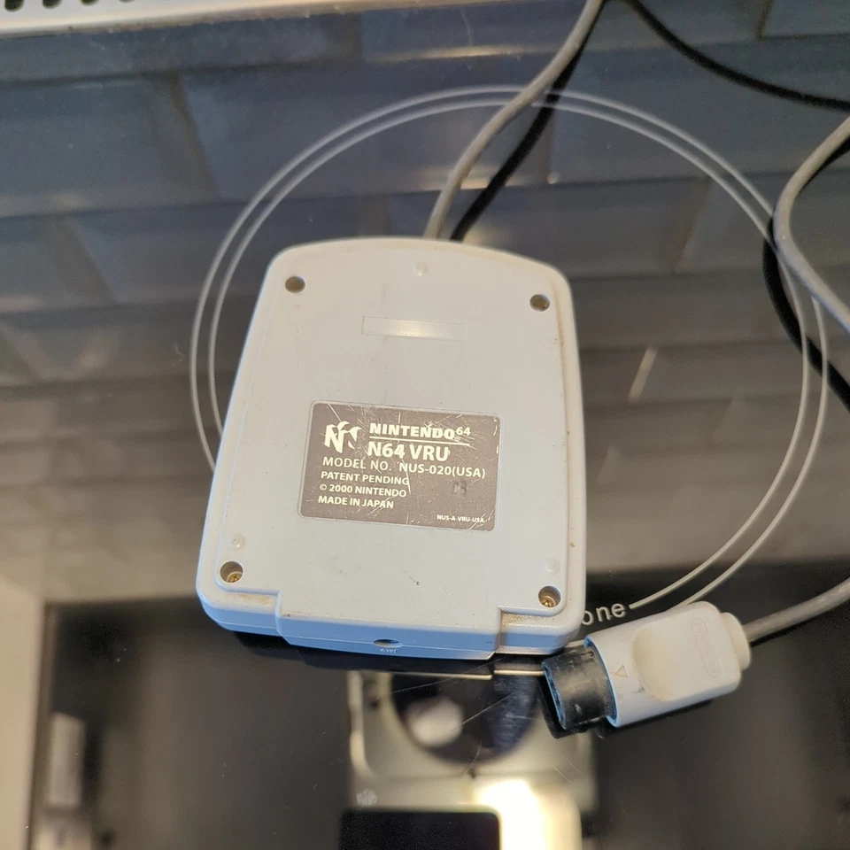 Adaptador de micrófono Nintendo 64 N64 VRU gris rs2 Foto 2 de 3
