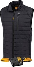 DEWALT Heated Puffer Vest Kit w/ Battery Black Men s Size S DCHV095BD1
